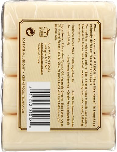 A La Maison Oat Milk Soap - 4 Pack, 3.5 OZ Hand & Body Bars