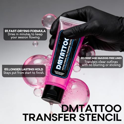 Peach Flavor Tattoo Stencil Gel 4oz - Quick-Drying Transfer Gel