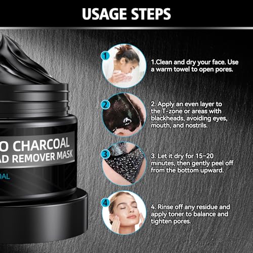 Paistely Charcoal Peel Off Blackhead Remover Mask - 4.23oz