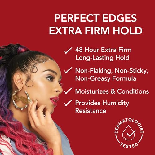 Creme of Nature Argan Oil Perfect Edges Extra Firm Hold 2.25 oz - Long-Lasting Edge Control Gel