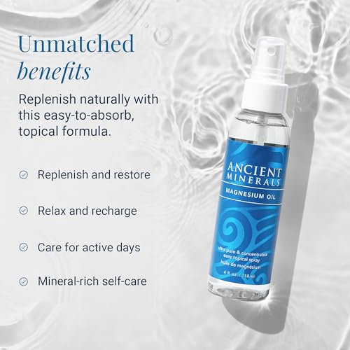 Ancient Minerals Magnesium Oil Spray - Zechstein Chloride 4oz