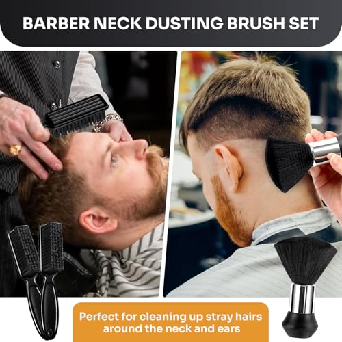 Professional Barber Cape 13Pcs Set with Neck Duster & Accessories 63" x 55"