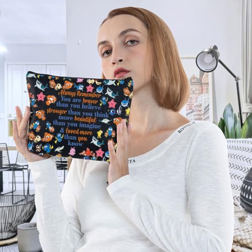 Nemo Makeup Bag - Waterproof Cosmetic Pouch, You Are Braver, WZMPA