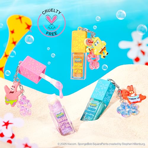 wet n wild SpongeBob Bikini Bottom Cooling Lip Oil - 1 Count, Hydrating & Sparkling
