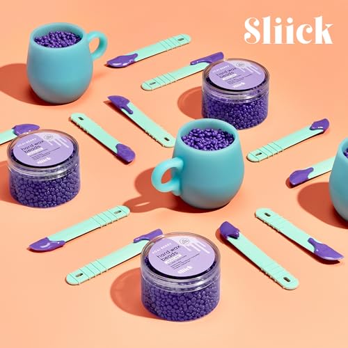 Sliick At-Home Waxing Kit with Acai Berry Hard Wax Beads and Applicator
