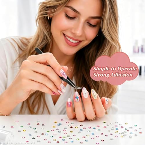 Artdone 3mm 28-Color Jelly AB Rhinestones - 36,000 Pcs DIY Crystal Bedazzling Supplies