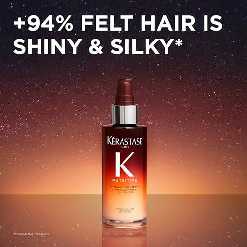 Kerastase Nutritive 8H Magic Night Serum - Overnight Treatment for Dry Hair, Enhances Shine & Nourishes with Plant-Based Proteins
