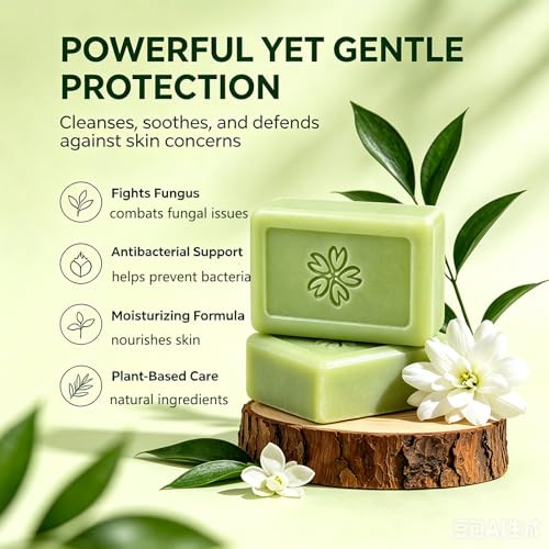 Glo7 Ironbark Antifungal Soap Bar for Athlete's Foot - Tea Tree Oil Relief