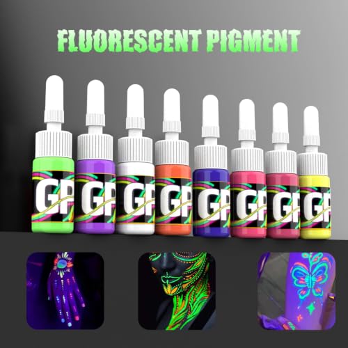 Gold Plume YGMS-8 8-Color Tattoo Ink Set 0.17oz for Artists & Beginners