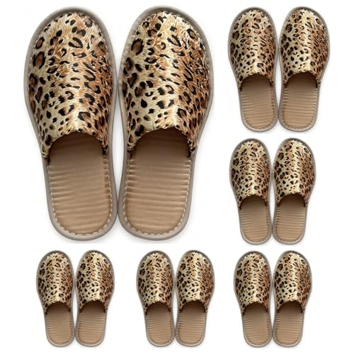 LiliGloris Reusable Spa Slippers for Guests - Closed-Toe Jacquard Fleece