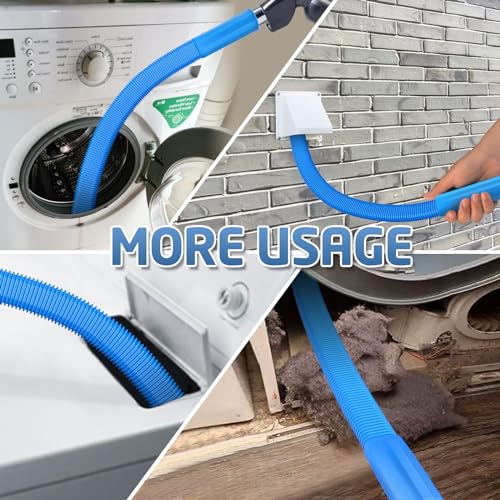 PetOde Dryer Vent Cleaner Kit - 5-Piece Vacuum Hose Attachment