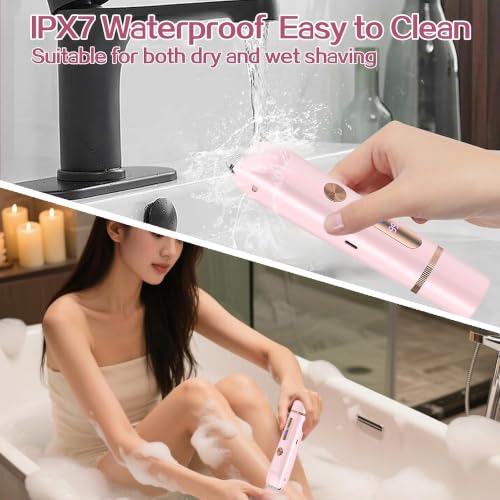 2-in-1 Women's Electric Trimmer & Facial Razor - Waterproof