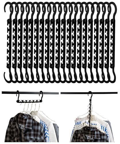 Mr. Pen 20-Pack Space-Saving Clothes Hangers | 360° Rotating Hooks