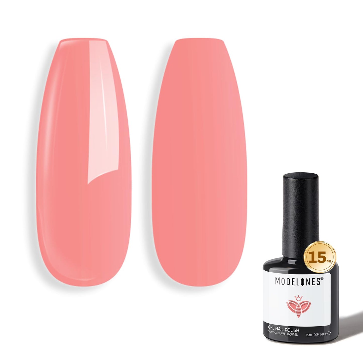 Smokey Pink Gel Nail Polish - Morandi Soak Off LED Formula | 15ML for DIY Nail Art
