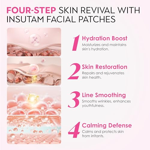Insutam Forehead & Smile Line Wrinkle Patches - Overnight Anti-Aging Care