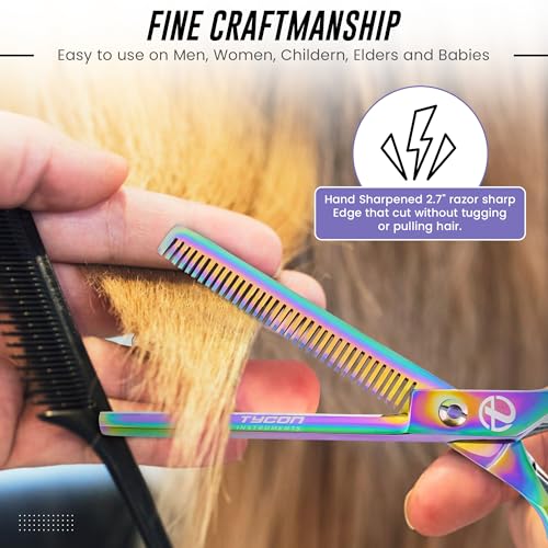 Hair Thinning Shears 6.5-inch Stainless Steel Texturizing Scissors for Salon & Home