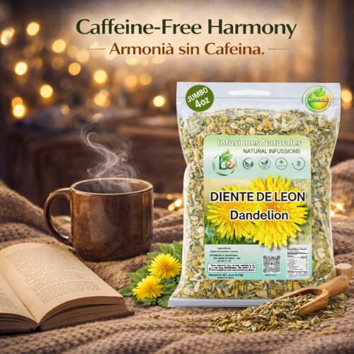 Organic Dandelion Herbal Tea - 4 oz Loose Leaf, Caffeine-Free