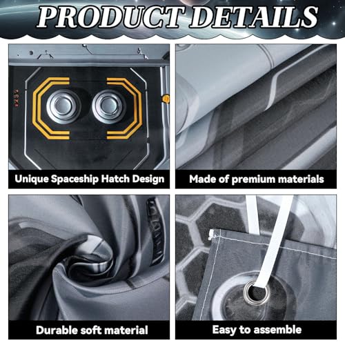 Galaxy Alien Theme 3D Door Banner - Space Station Birthday Decoration