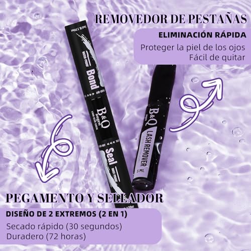 B&Qaugen B03 Wispy Eyelash Clusters Kit - 156PCS Makeup Set