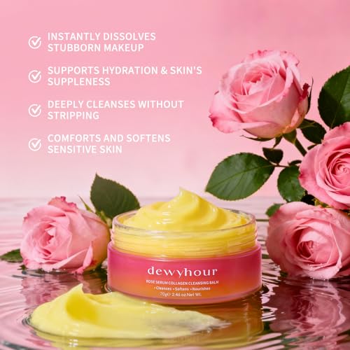 Dewyhour Rose Waterproof Makeup Remover Balm – Gentle Cleansing for Stubborn & Sensitive Skin