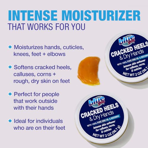 Blue Goo Cracked Heels & Dry Hands Skin Protectant - 2 oz (Pack of 2)