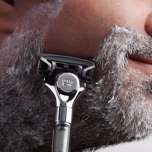 Cremo Original Shave Gift Set for Men, includes Impossibly-Slick 6 oz Shaving Cream, Chrome Barber Grade Razors for Men and four Razor Blades Refills