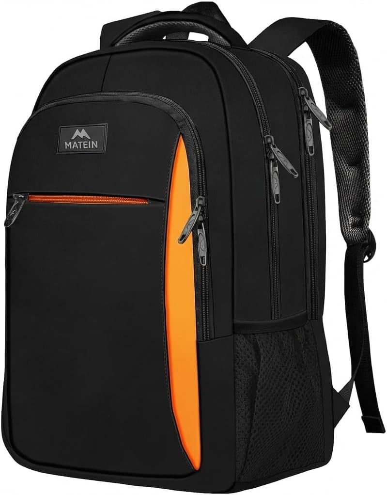 MATEIN Travel Laptop Backpack - Anti-Theft Water-Resistant Bag for 15.6" Laptops | Grey