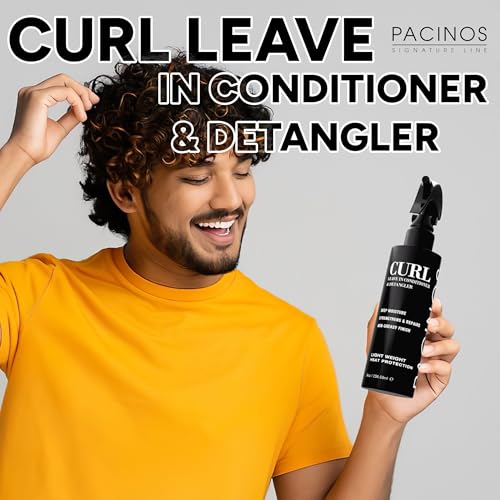 Pacinos Curl Leave-In Conditioner & Detangler - Hydrating Frizz Control for Curly Hair