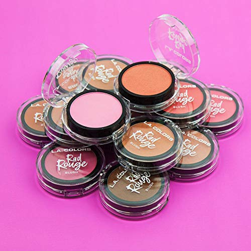 L.A. COLORS Rad Rouge Blush in Preppy - Long-Lasting Buildable Powder (2 Pack)