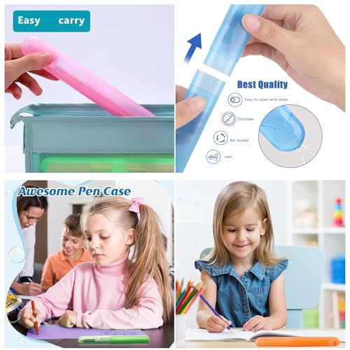 MingTa Set of 6 Colorful Travel Toothbrush Cases - Portable & Hygienic