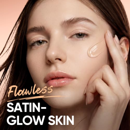 SKINTIFIC Full Coverage Cushion Foundation 22N Shell Beige - Satin Glow, Oil-Control & Waterproof BB Cream