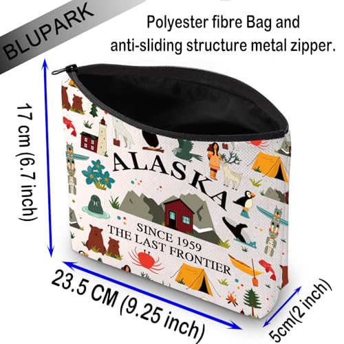 Alaska Themed Cosmetic Bag - Last Frontier Travel Makeup Organizer