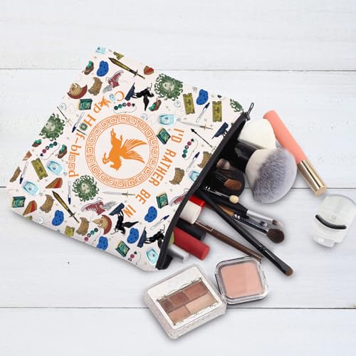 G2TUP Orange Horse Makeup Bag - Stylish Cosmetic Organizer