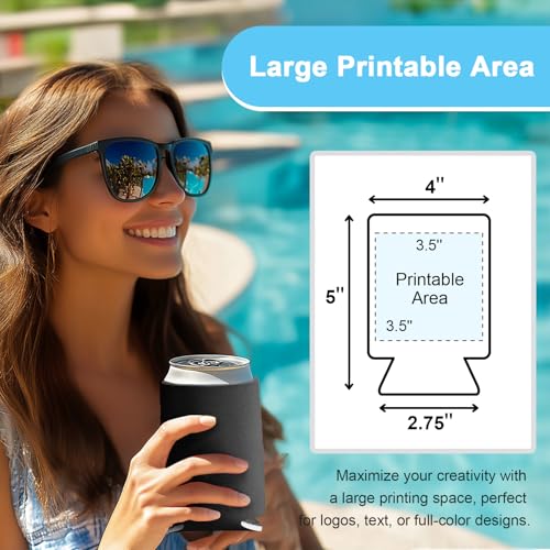 25-Pack Insulated Beer Can Cooler Sleeves for Customization