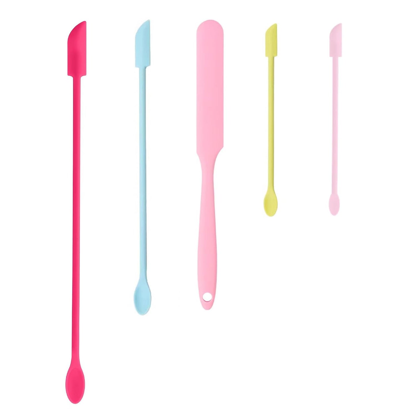 Mini Beauty Spatula Set - 4 Pcs Tiny Spatulas for Cosmetics, Lotion, and Makeup | Ideal for Jars and Waxing