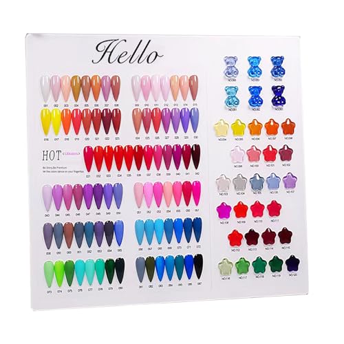 Acrylic Nail Polish Color Display Board for Salon and Nail Art Practice