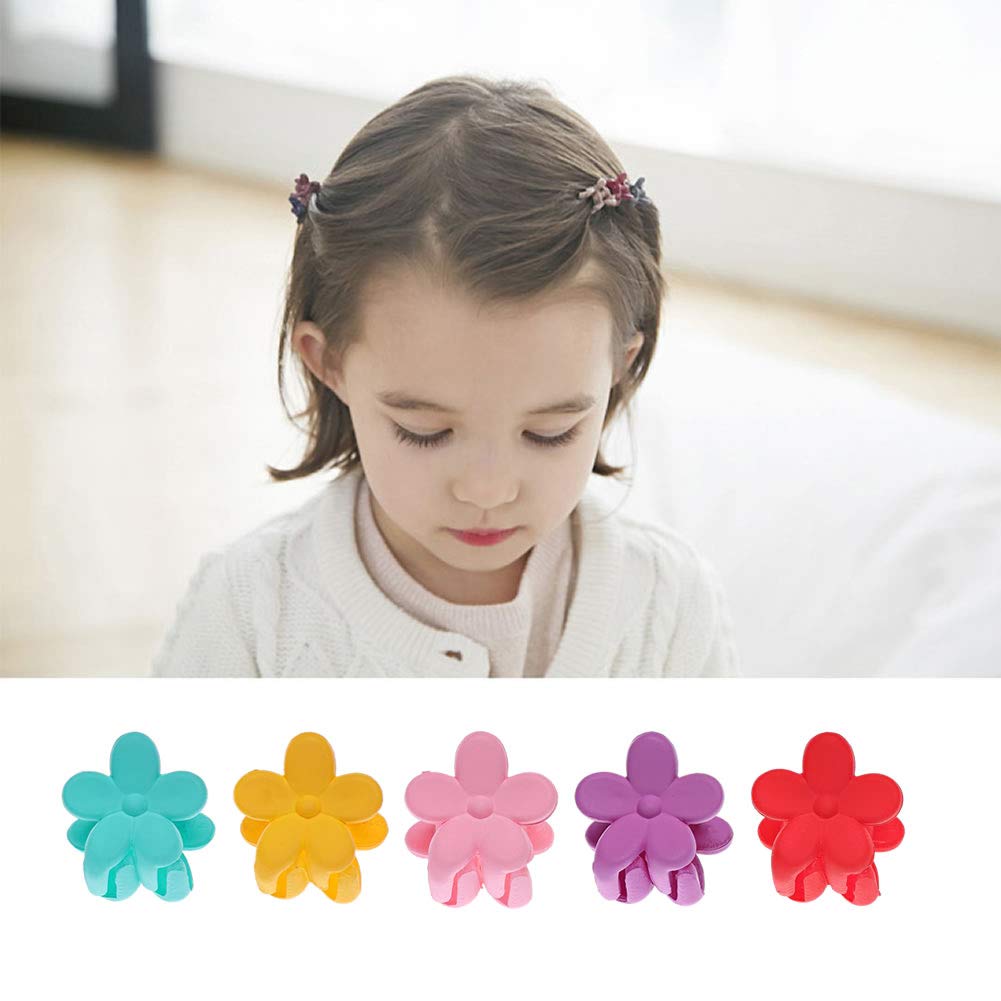 inSowni 120 Pack Flower Mini Hair Claw Clips Small Bang Barrettes for Baby Girls Toddlers Teens Kids