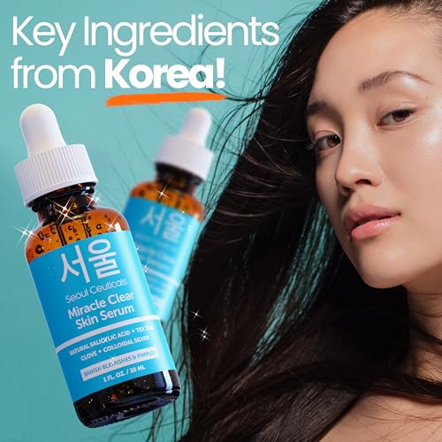 SeoulCeuticals Korean Acne Serum with Natural Salicylic Acid - 1oz