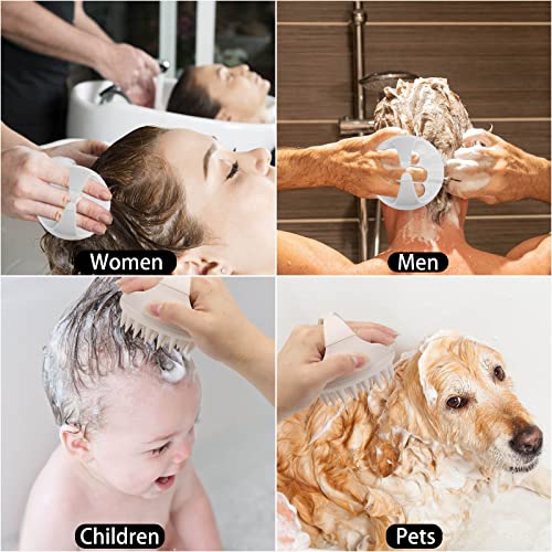 Silicone Scalp Massager Shampoo Brush for Dandruff Removal