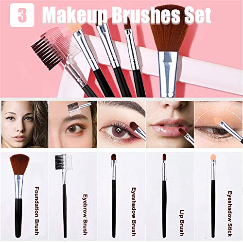 NUIBO Bronze All-in-One Makeup Kit for Women | Gift Set with Eyeshadow & Brushes