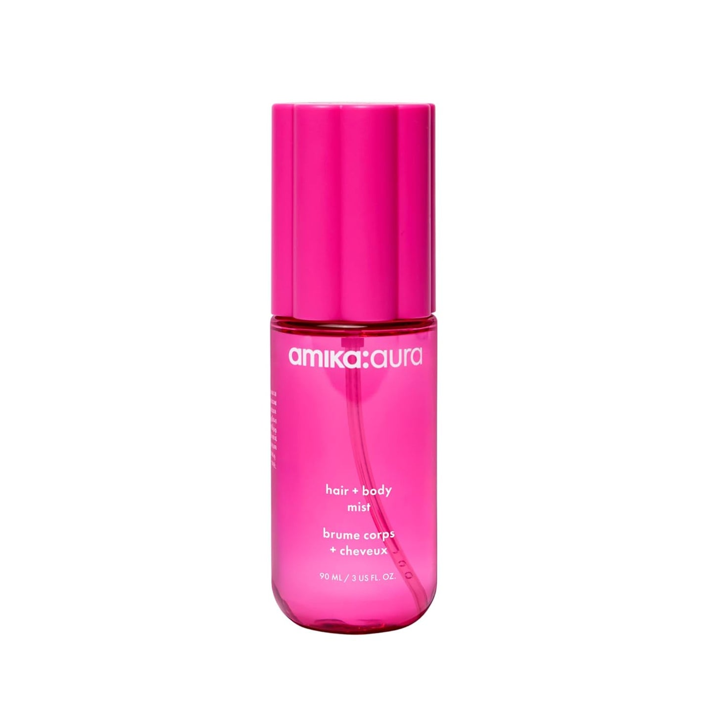 Amika Aura Hair and Body Mist - Pink Grapefruit, Juicy Apricot & Warm Vanilla Scented Spray