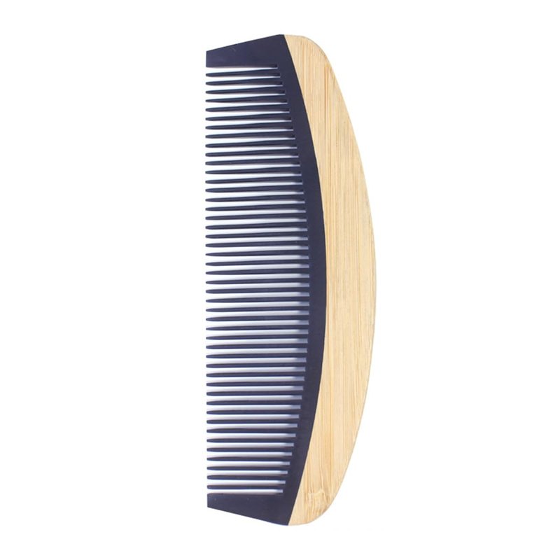 2PCS Natural Handmade Bamboo Hair Combs for Women Men, Anti-Static for All Hairstyles & Beard