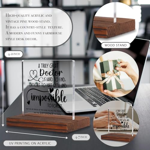 Acrylic Doctor Desk Sign - Unique Office Decor Gift