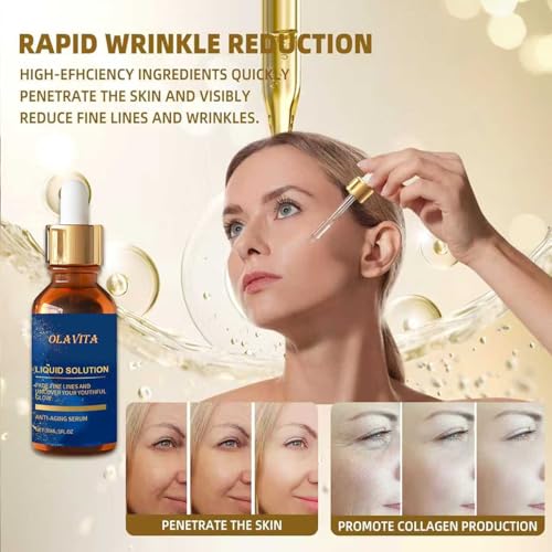 OLAVITA Vitamin C Anti-Aging Serum 1.01 Fl Oz (Pack of 2) - Hydrating & Firming