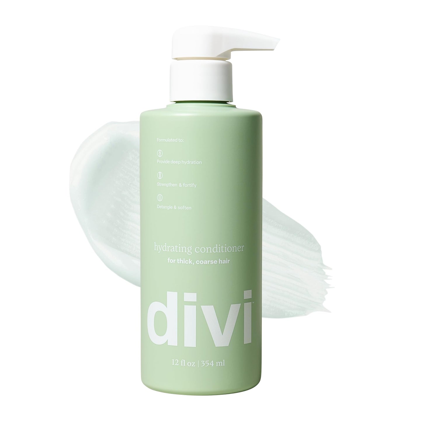 divi Hydrating Conditioner | Medium to Thick Hair | Coconut Oil | 12 fl oz