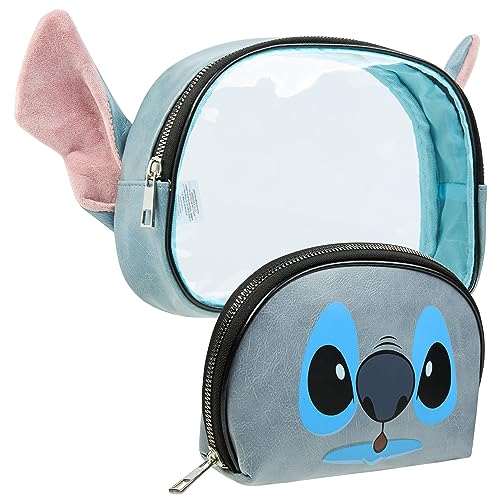 Disney Stitch Toiletry Bag - 2 Pcs Travel Makeup Storage