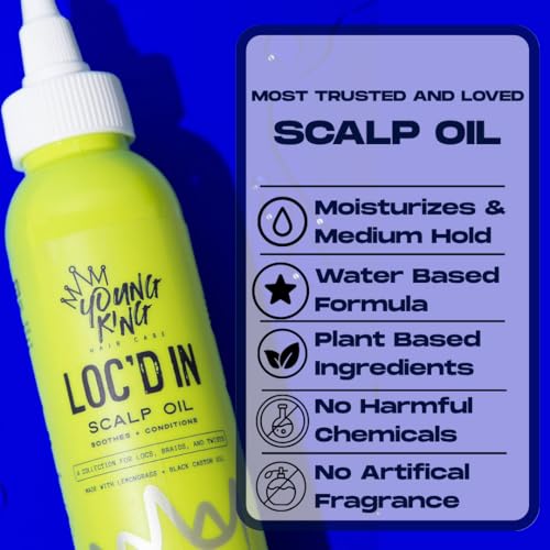 Scalp Oil for Curly Hair - Black Castor Oil & Lemongrass 4oz