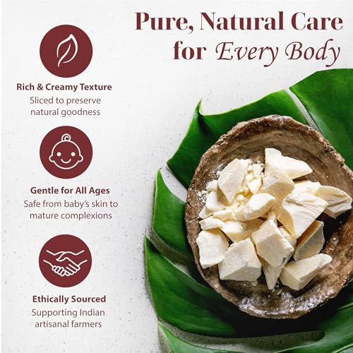 era of nature Raw Kokum Butter - 8 oz Unrefined Natural Skincare Ingredient