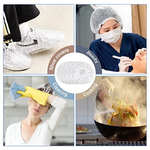 130 Pcs Waterproof Shower Caps & Ear Covers Set - Hair & Ear Protection
