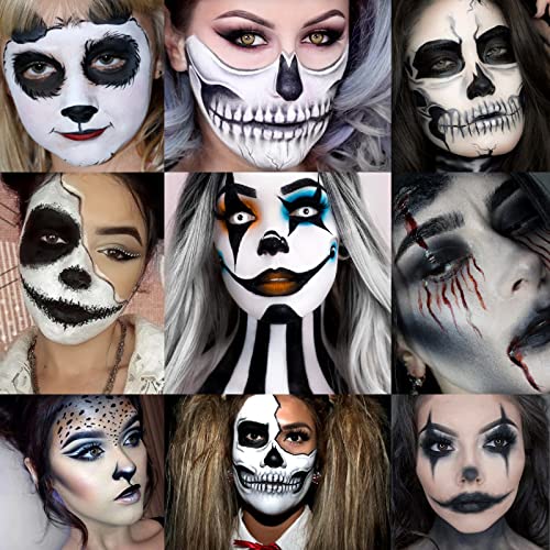 Afflano Goth Eyeshadow Palette Grey - Smokey, Dark Gothic Eye Makeup for Halloween